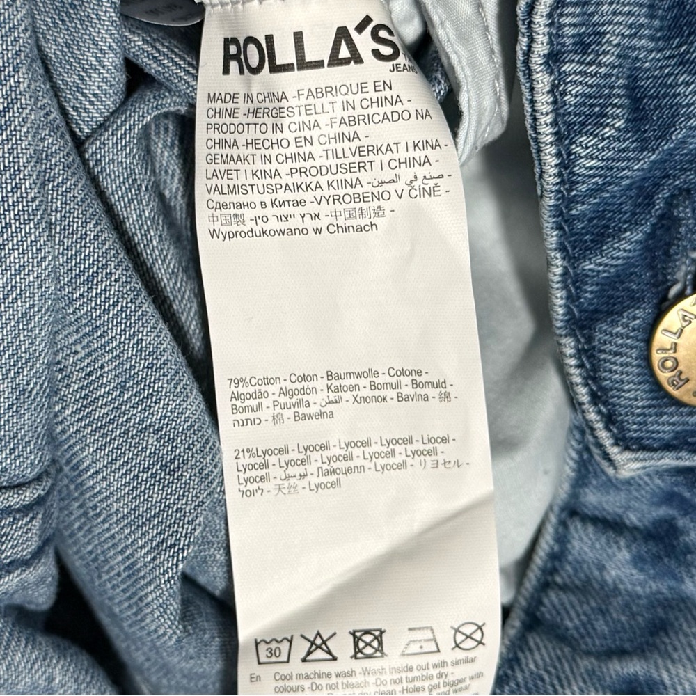 Rolla’s NWT Chloe Pleated High-Rise Crop Jeans - Picture 5 of 8